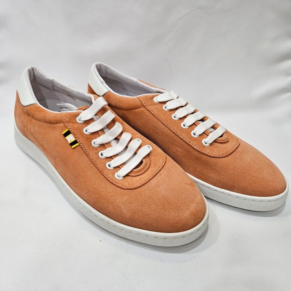 Aprix Noah Suede Leather Lace Up Sneaker Size 42 Men's Peach Athletic Streetwear
